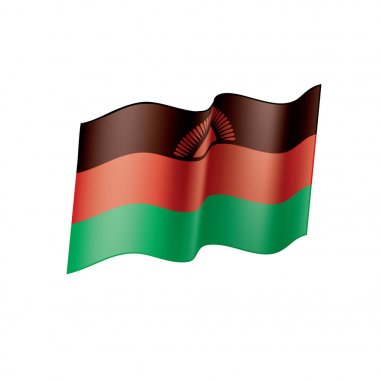 Malavi bayrak, vektör çizim