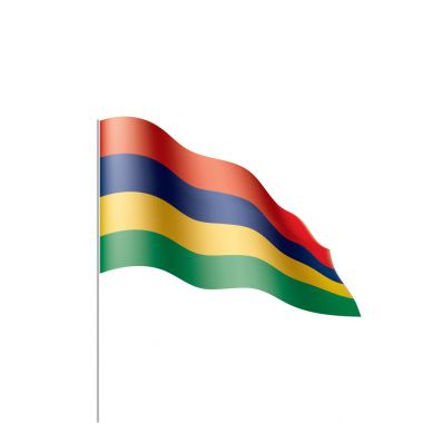 Mauritius bayrak, vektör çizim