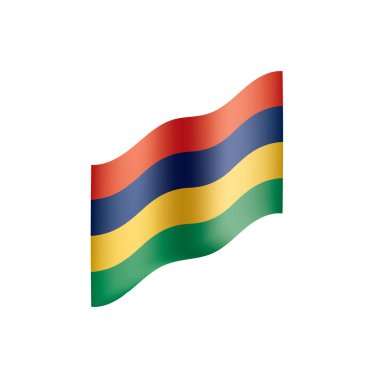 Mauritius bayrak, vektör çizim