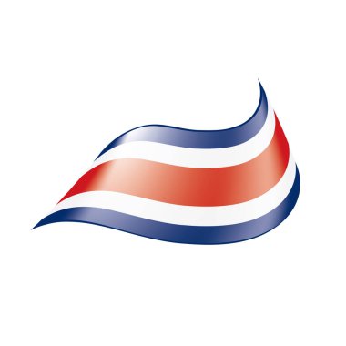 costa rica bayrağı, vektör illüstrasyonu