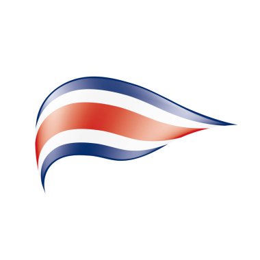 costa rica bayrağı, vektör illüstrasyonu