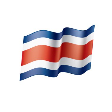 costa rica bayrağı, vektör illüstrasyonu