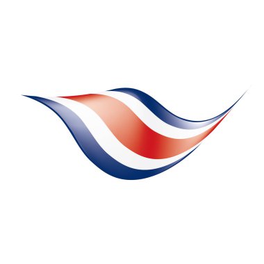 costa rica bayrağı, vektör illüstrasyonu