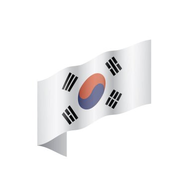 Güney Kore bayrağı, vektör çizim