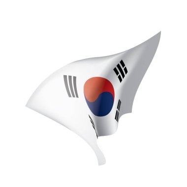 Güney Kore bayrağı, vektör çizim