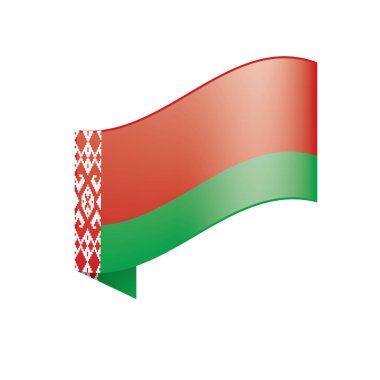 Beyaz Rusya bayrağı, vektör çizim