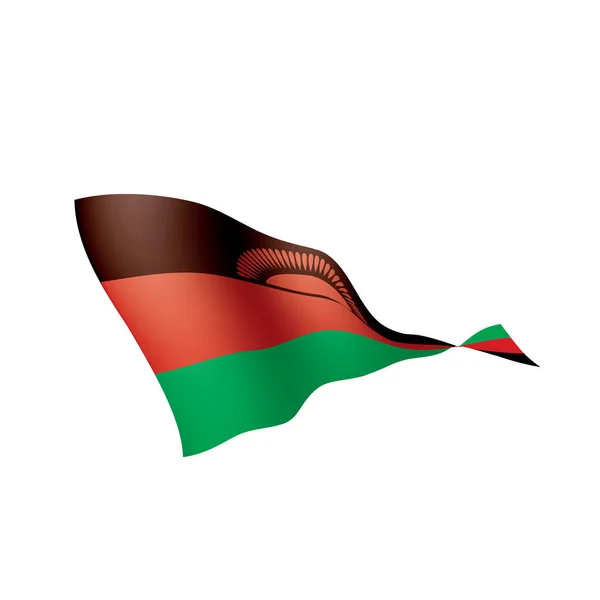 Bandiera del Malawi, illustrazione vettoriale — Vettoriale Stock