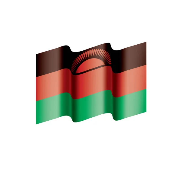 Bandera de Malawi, ilustración vectorial — Vector de stock