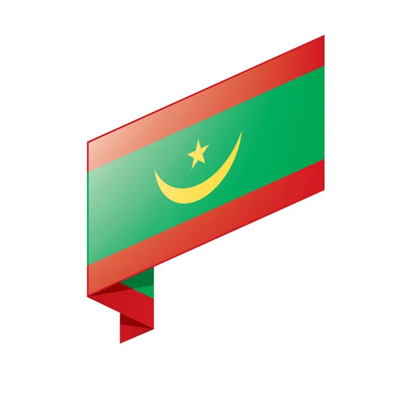 Bandeira da Mauritânia, ilustração vetorial — Vetor de Stock