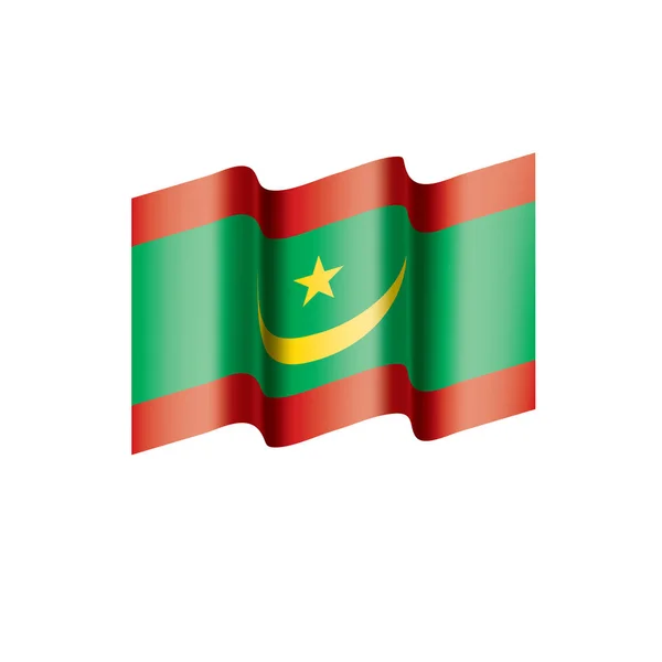 モーリタニアの国旗、ベクトル図 — ストックベクタ