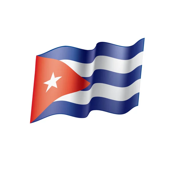 Drapeau de Cuba, illustration vectorielle — Image vectorielle