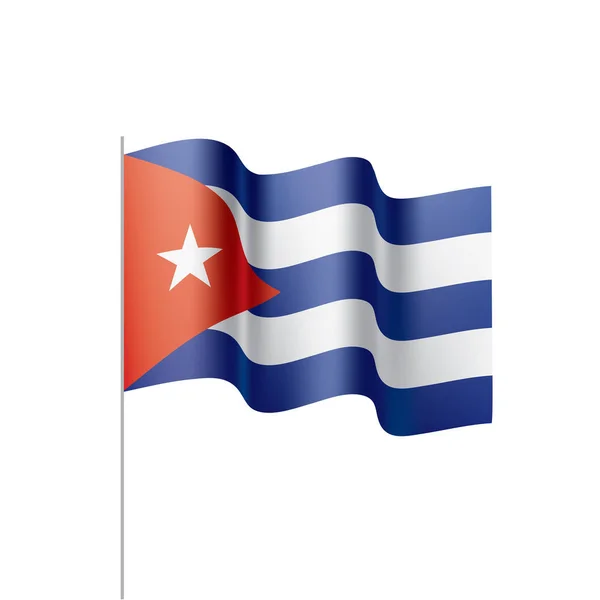 Bandera de Cuba, vector ilustración — Archivo Imágenes Vectoriales