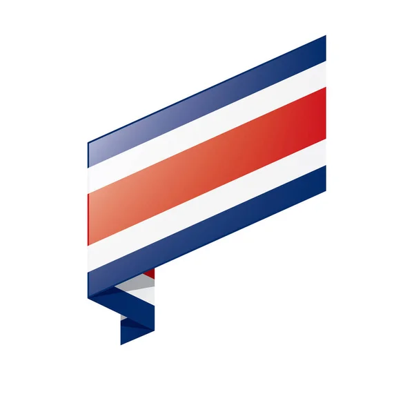 Costa rica bayrağı, vektör illüstrasyonu — Stok Vektör