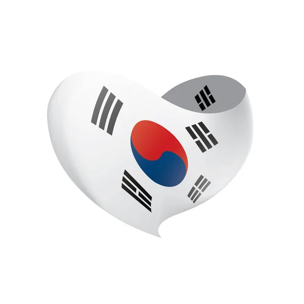 Bandera de Corea del Sur, vector de ilustración — Vector de stock