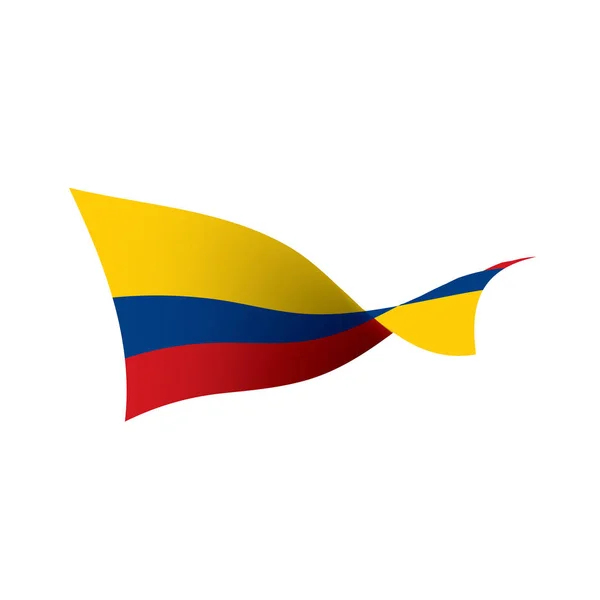 Drapeau Colombie, illustration vectorielle — Image vectorielle