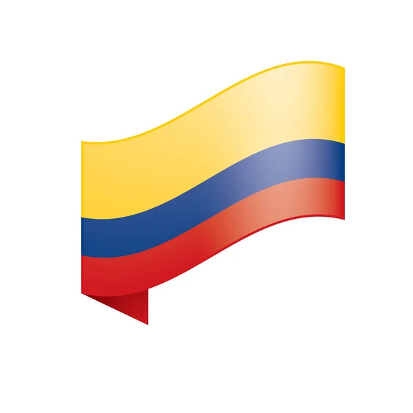 Bandera de Colombia, vector de ilustración — Archivo Imágenes Vectoriales