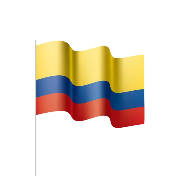 Bandera de Colombia, vector de ilustración — Archivo Imágenes Vectoriales