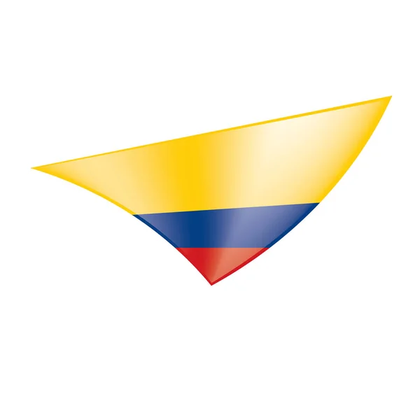 Bandera de Colombia, vector de ilustración — Archivo Imágenes Vectoriales