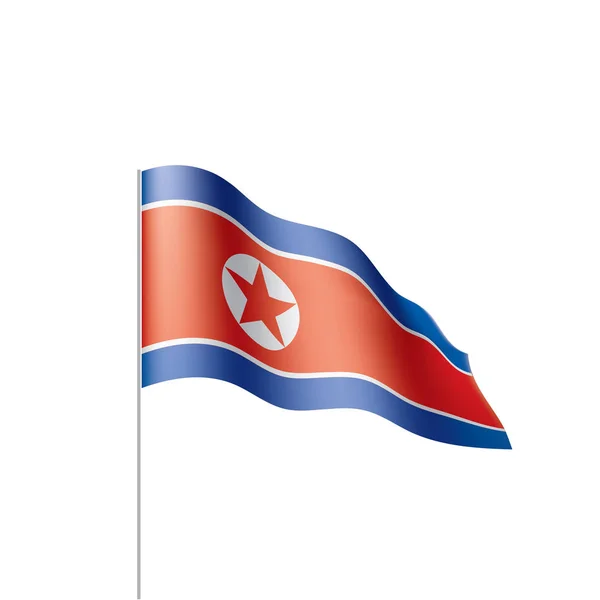 Bandeira da Coreia do Norte, ilustração vetorial — Vetor de Stock