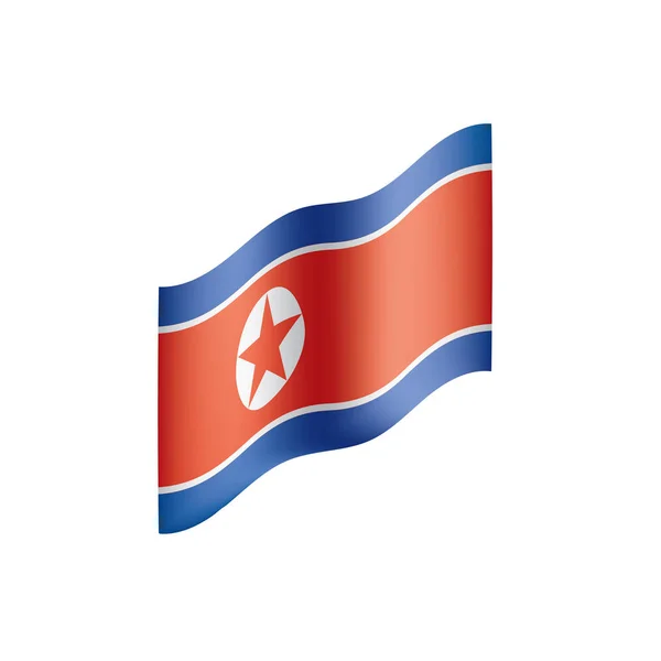 Bandera de Corea del Norte, ilustración vectorial — Vector de stock