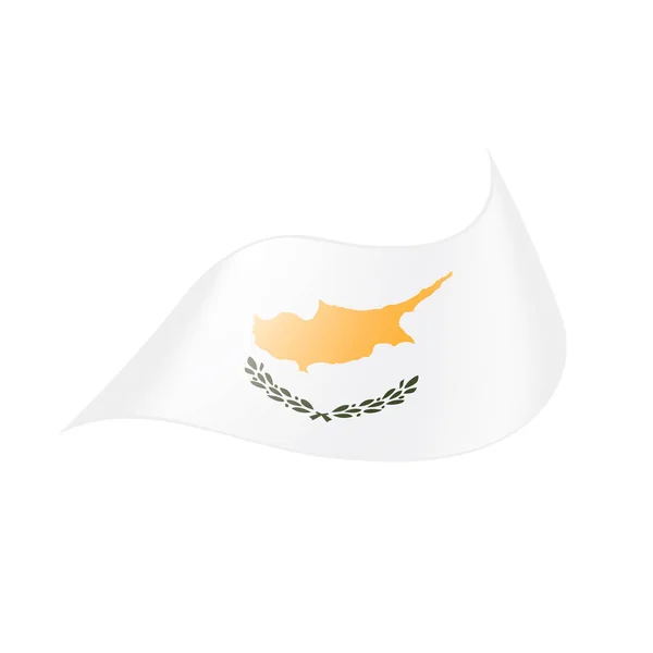 Cipro bandiera, illustrazione vettoriale — Vettoriale Stock