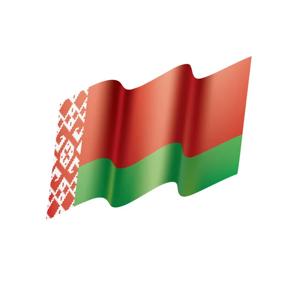 Vlajka Běloruska, vektorové ilustrace — Stockový vektor