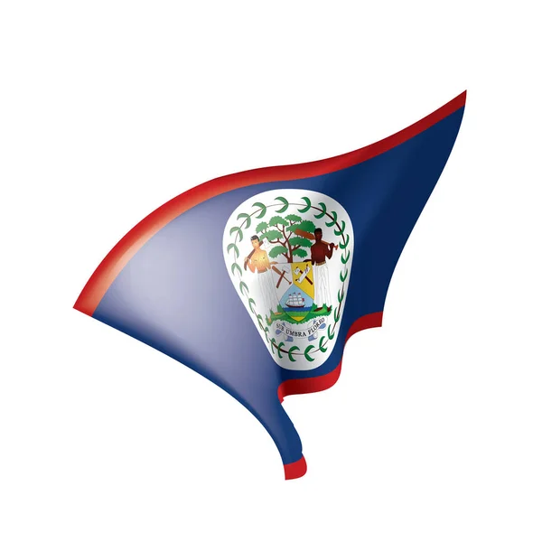 Drapeau Belize, illustration vectorielle — Image vectorielle