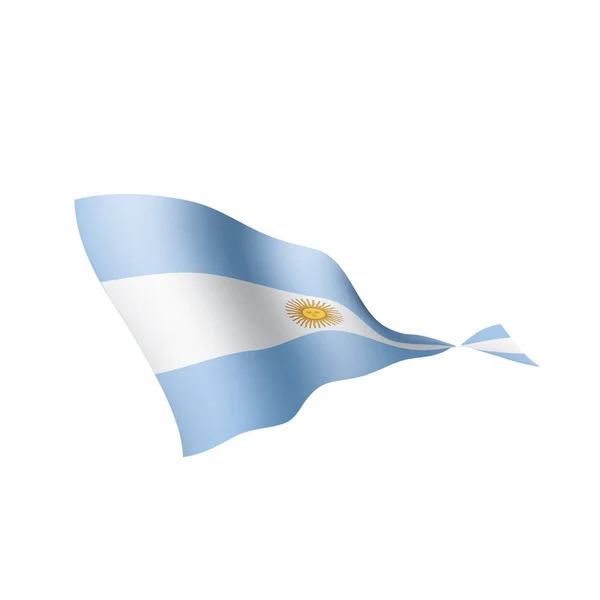 Argentina flag, vector illustration — Stock Vector