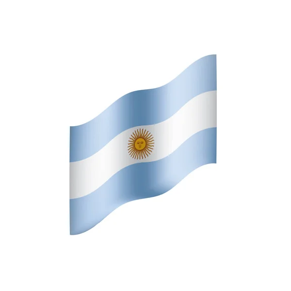 Bandera Argentina, ilustración vectorial — Vector de stock