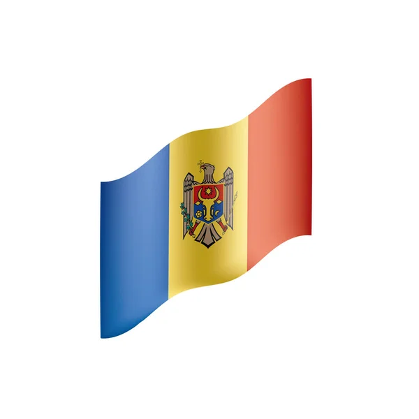 Moldova bandiera, illustrazione vettoriale — Vettoriale Stock