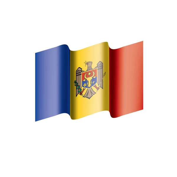 摩尔多瓦国旗, 矢量插图 — 图库矢量图片