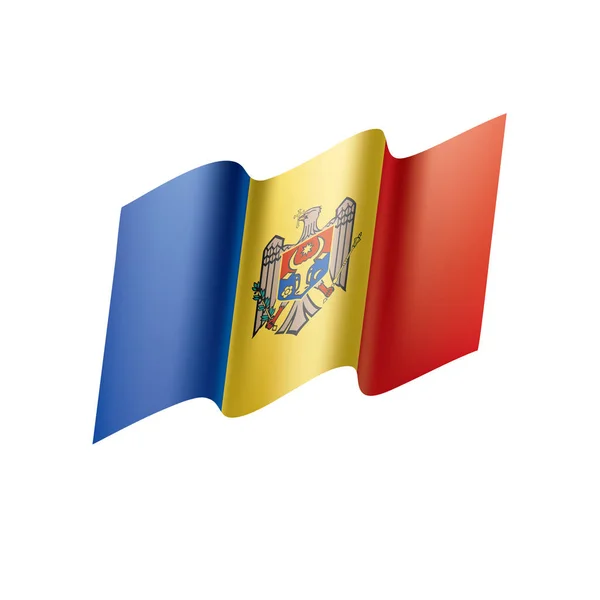 摩尔多瓦国旗, 矢量插图 — 图库矢量图片