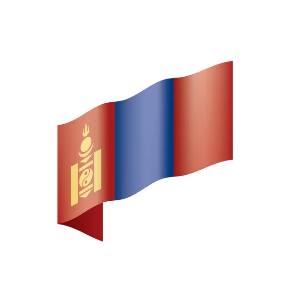 Vlag van Mongolië, vectorillustratie — Stockvector