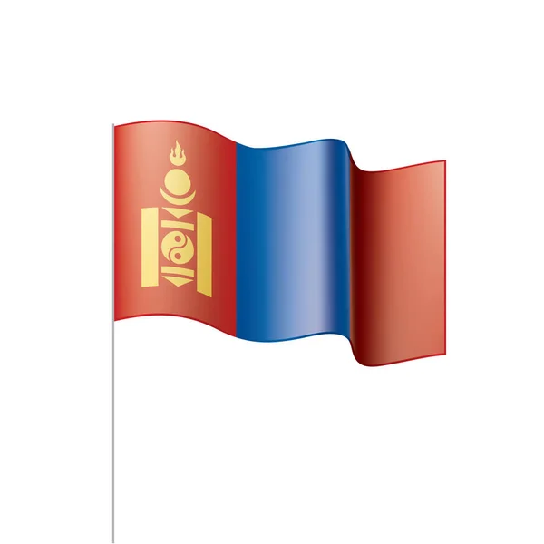 Drapeau Mongolie, illustration vectorielle — Image vectorielle