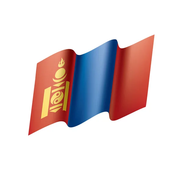 Flagge der Mongolei, Vektorillustration — Stockvektor