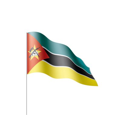 Mozambik bayrak, vektör çizim