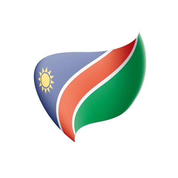 Bandiera Namibia, illustrazione vettoriale — Vettoriale Stock