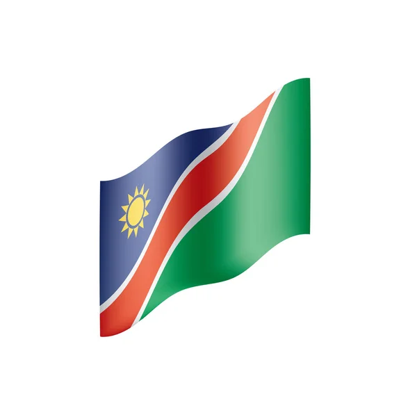 De vlag van Namibië, vectorillustratie — Stockvector