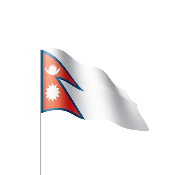 Bandera de Nepal, ilustración vectorial — Vector de stock