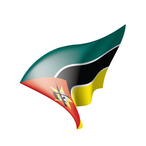 Bandiera del Mozambico, illustrazione vettoriale — Vettoriale Stock