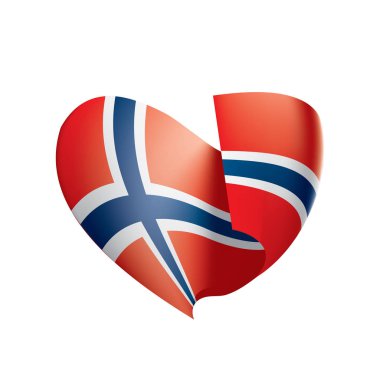 Norveç bayrağı, vektör illüstrasyonu