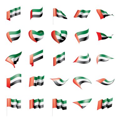 Birleşik Arap Emirlikleri bayrağı, vektör çizim