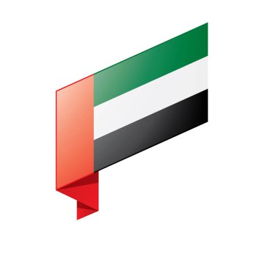 Birleşik Arap Emirlikleri bayrağı, vektör çizim