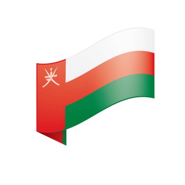 Umman bayrağı, vektör çizim