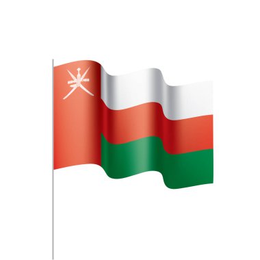 Umman bayrağı, vektör çizim