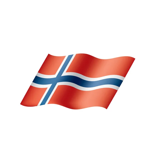 Прапор Норвегії, векторна ілюстрація — стоковий вектор