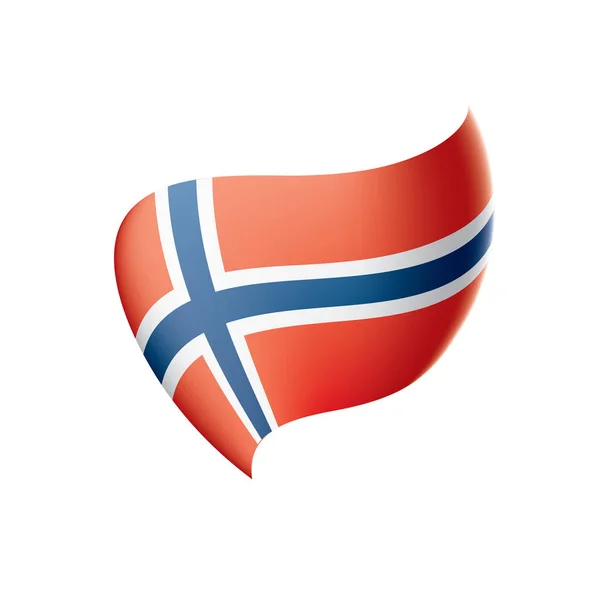 Bandera de Noruega, ilustración vectorial — Vector de stock