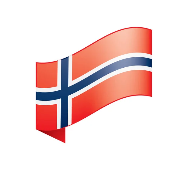 Флаг Норвегии, векторная иллюстрация — стоковый вектор