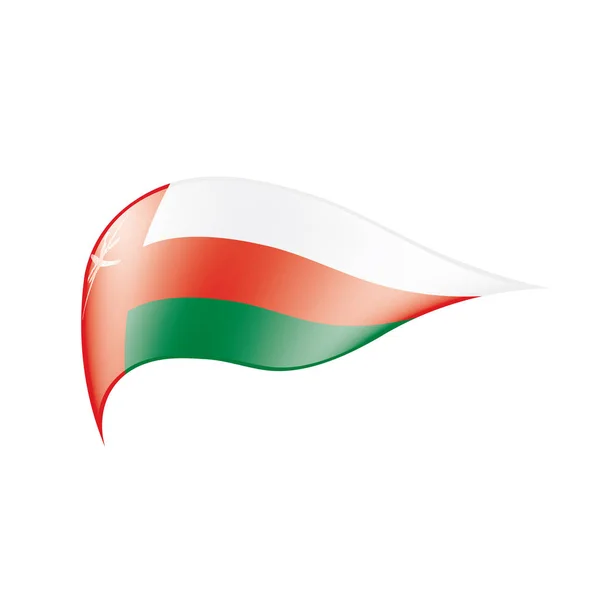 Flaga Omanu, ilustracji wektorowych — Wektor stockowy