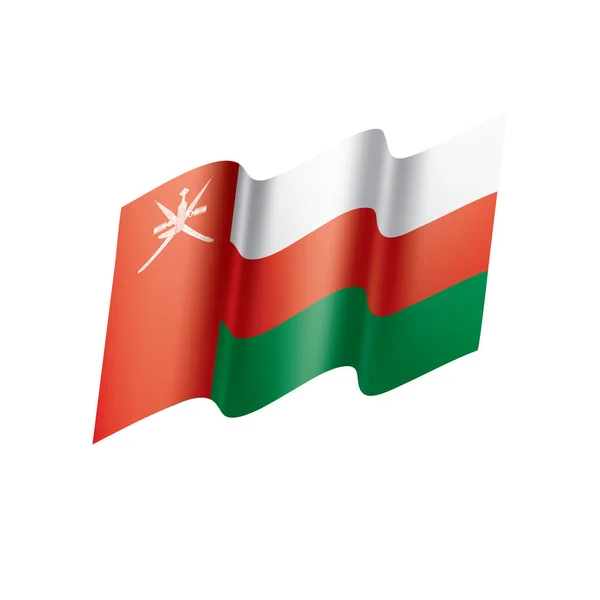 Bandera de Omán, ilustración vectorial — Archivo Imágenes Vectoriales